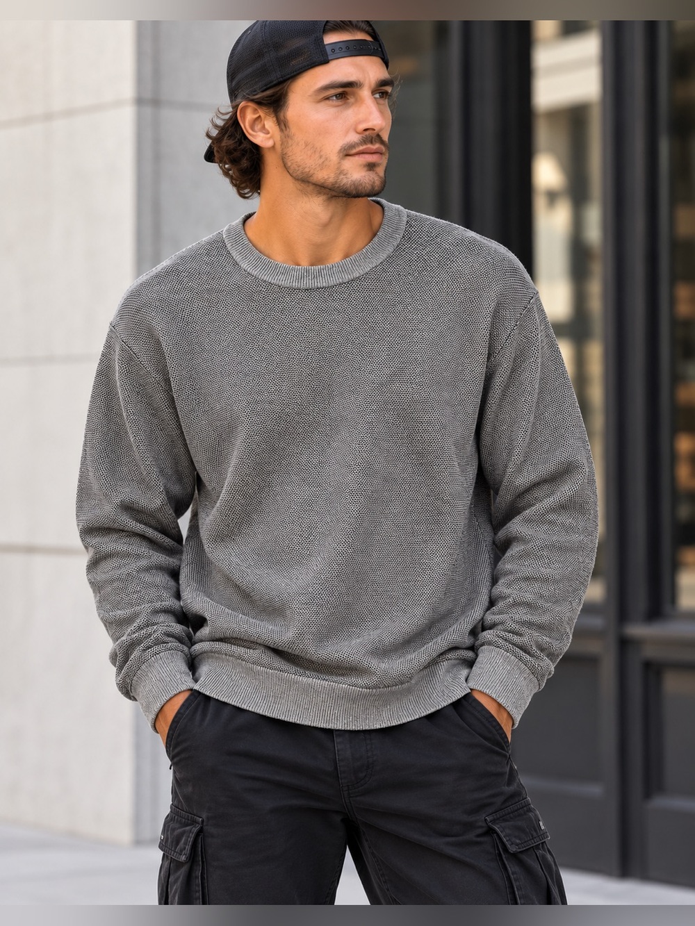 Blend Cotton Crewneck Sweater Size Large NWT